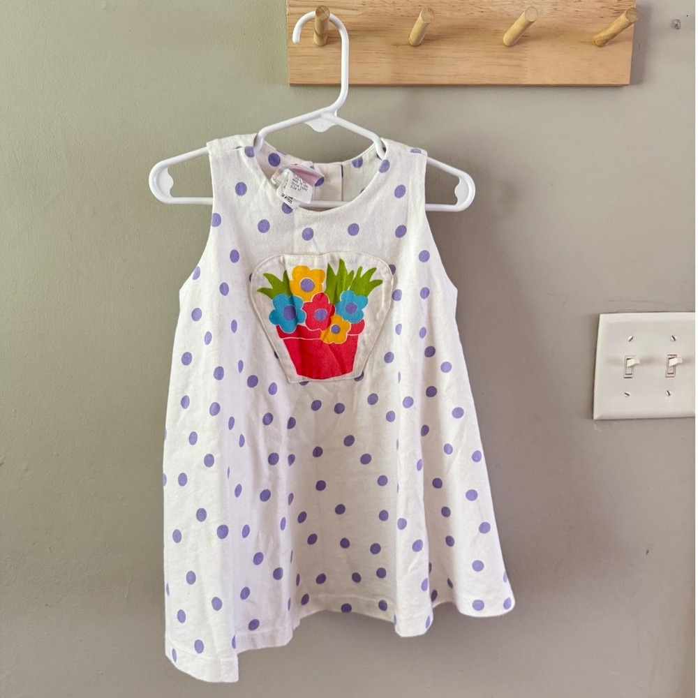 Vintage 4T. Sweet potatoes polka dot dress